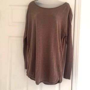 Apt 9 light brown sweater tunic size L